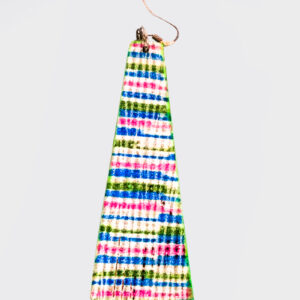 Mono Orecchino piramide lungo multicolor