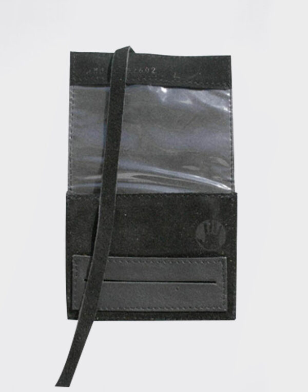 Portatabacco Mini in pelle color nero
